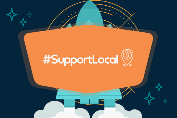 support local hashtag covid-19 trends