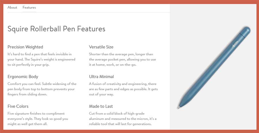 baronfig high-converting product descriptions
