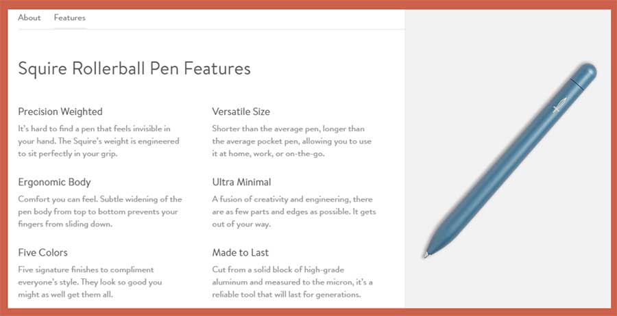 baronfig high-converting product descriptions