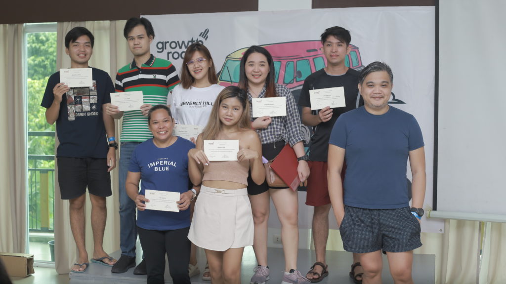 Team Bagets with their certificates of participation