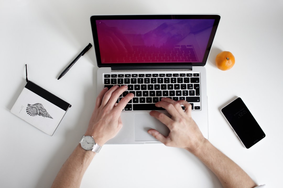Growth Rocket person using laptop computer