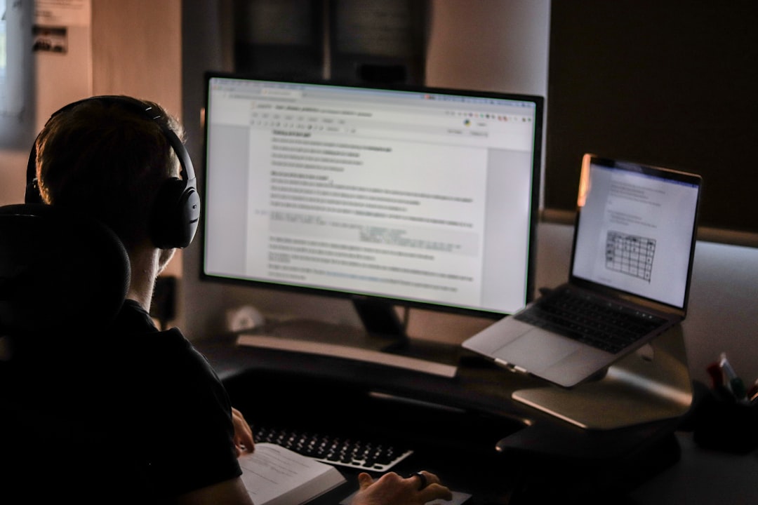 Growth Rocket man in front of laptop computer in shallow focus photography
