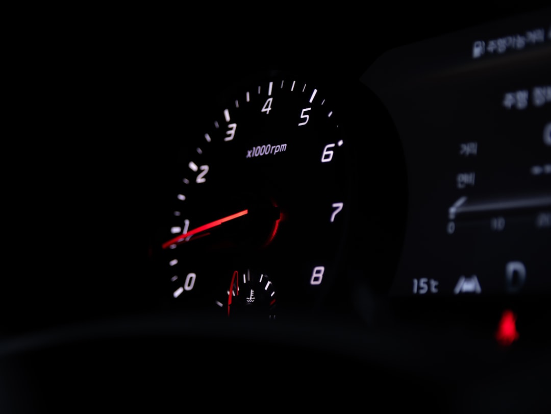 Growth Rocket a close up of a speedometer in a car